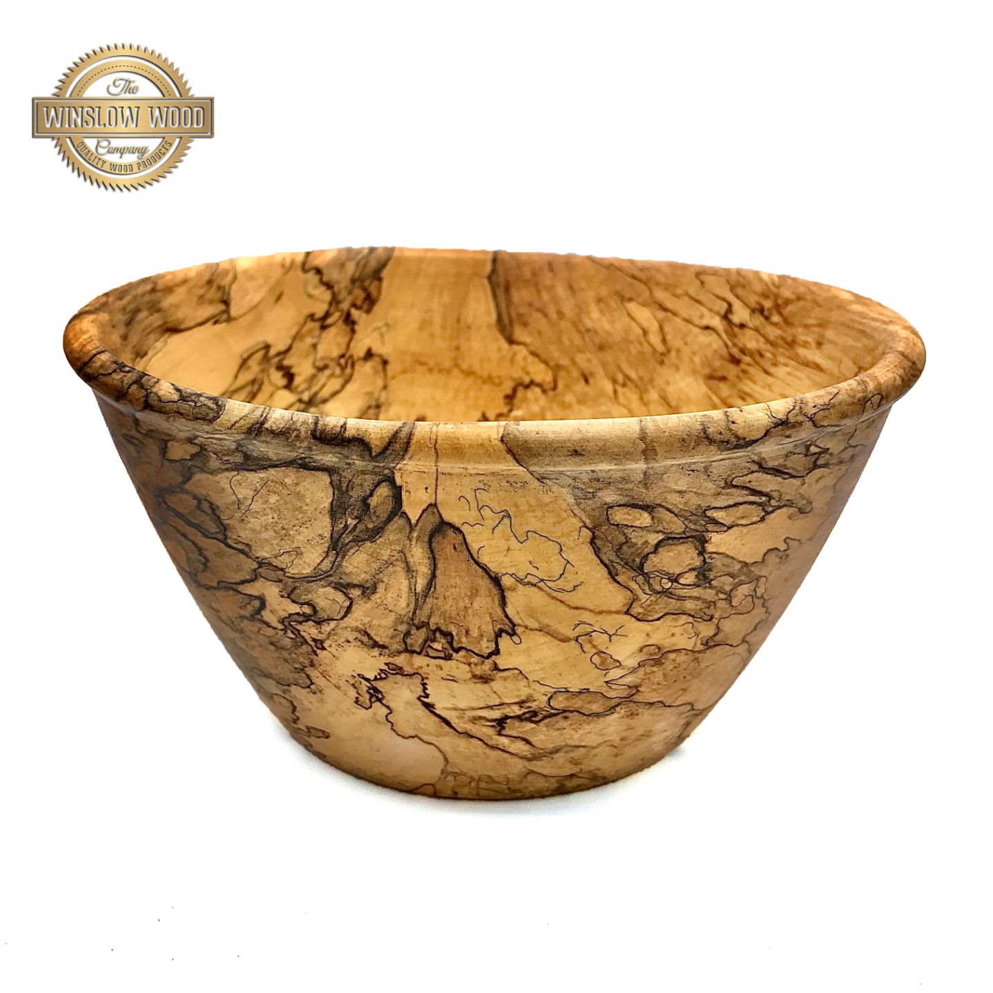 Spalted Beach Bowl 2 - Front 1